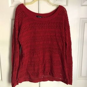 Red crochet top